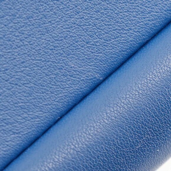 CHANEL Trendy Bowling Bag Handbag 2WAYShoulder Blue Calfskin Women - Picture 5 of 12